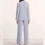Gisele Long PJ Set - Lavender Dusk/Ivory