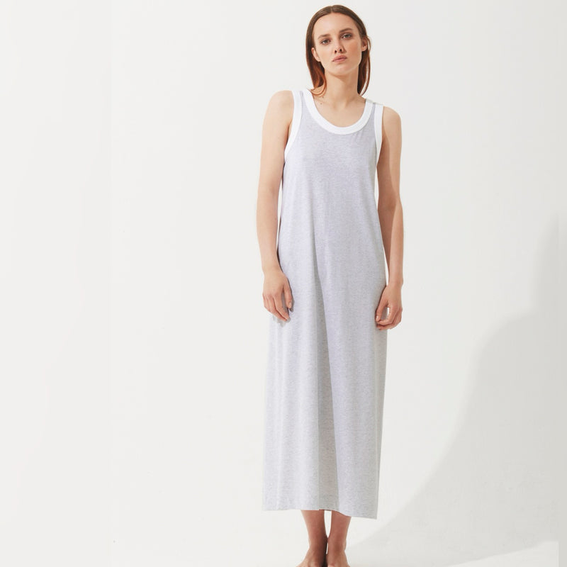 Delphi Tank Nightdress - Marle Grey