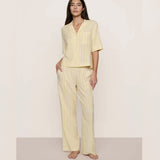 Nautico Relaxed S/S & Pant PJ - Sunbeam/Ivory Stripe