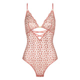 Crazy in Love Bodysuit - Warm Pink