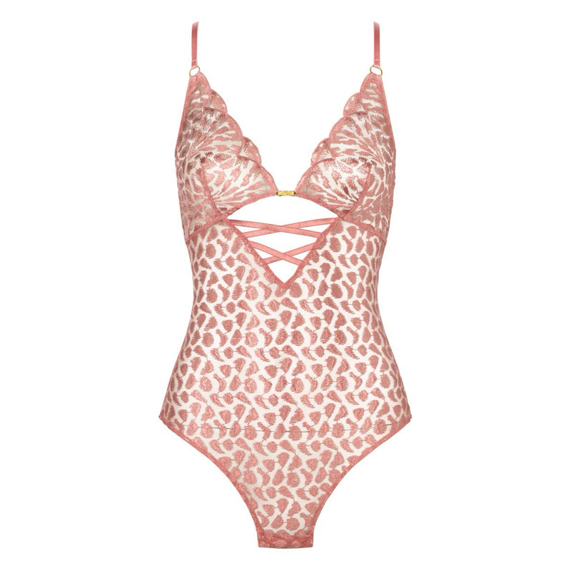 Crazy in Love Bodysuit - Warm Pink