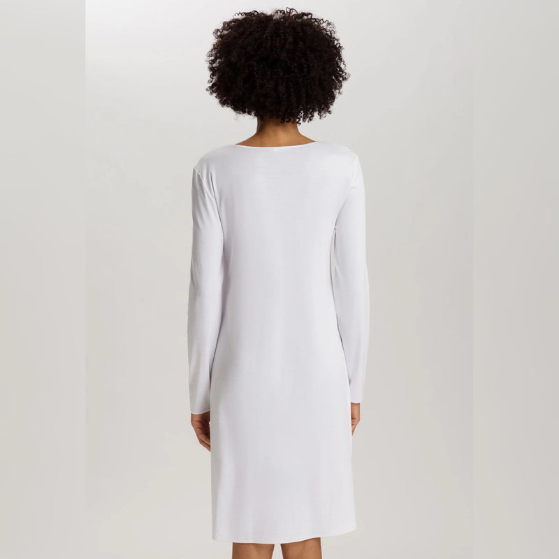 Cotton Silk Nightdress - White