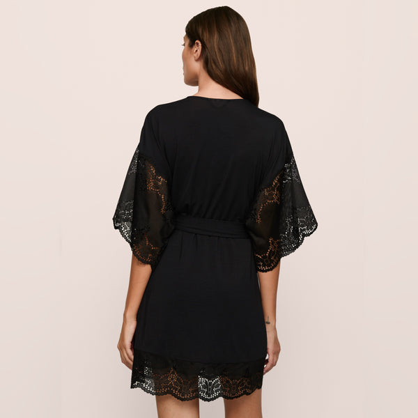 Beatrix Robe - Black
