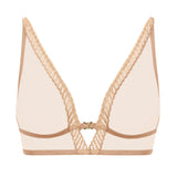 Sheer Emotion Triangle Bra - Sand