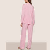 Gisele Long PJ Set - Pink Nectar/Ivory