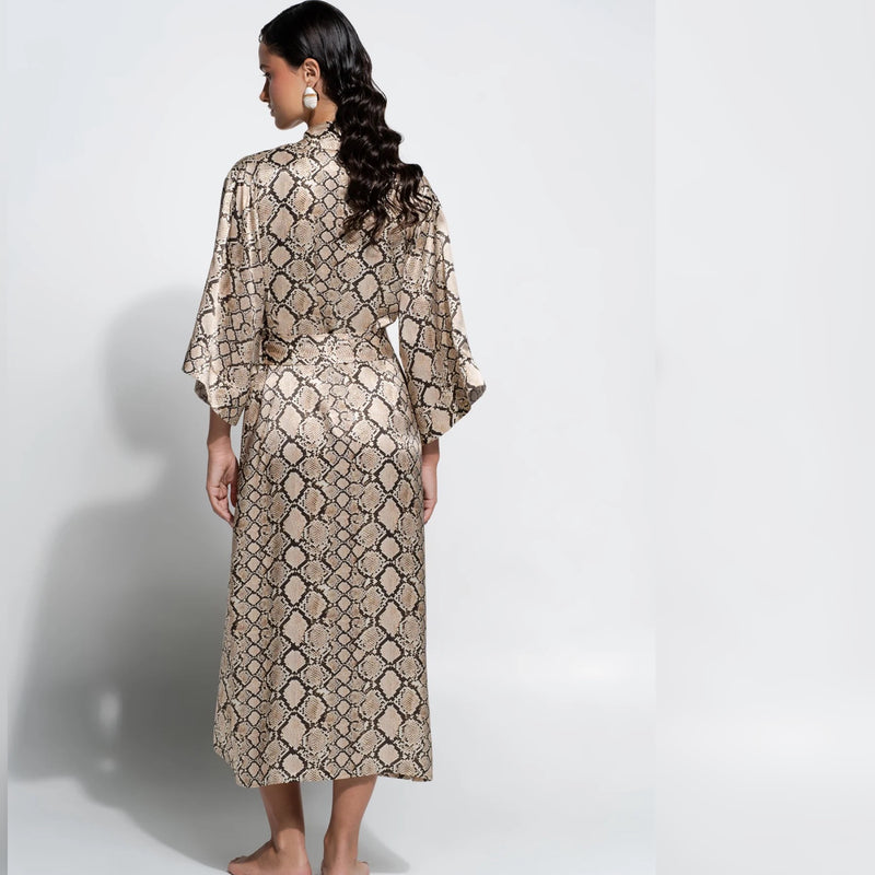 Silk Robe - Python Print