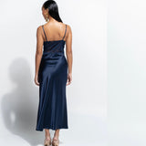 Isabelle Silk Slip - Midnight