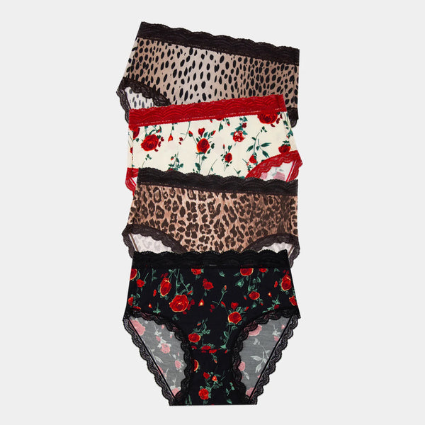 High Rise Knicker Four Pack - Rixo Essentials
