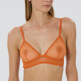 Bare Minimal Soft Triangle Bra - Persimmon