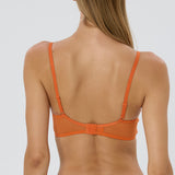 Bare Minimal Soft Triangle Bra - Persimmon