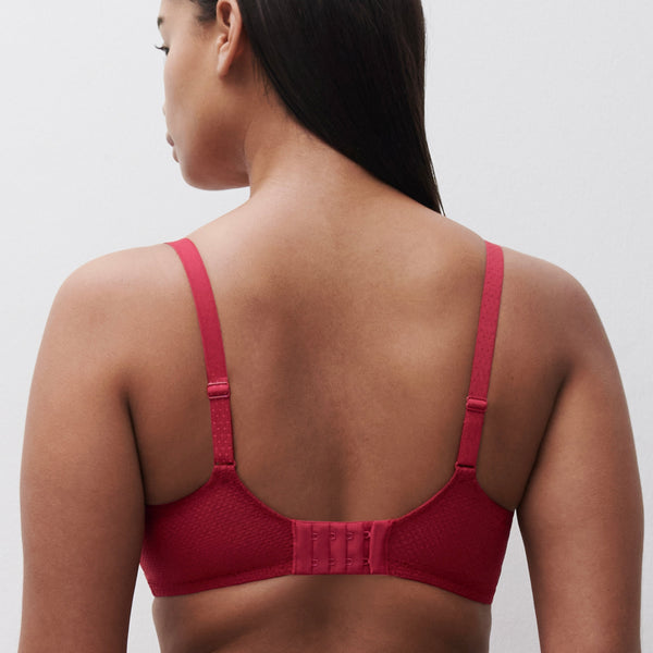 Fleurs Balconette Bra - Candy Apple