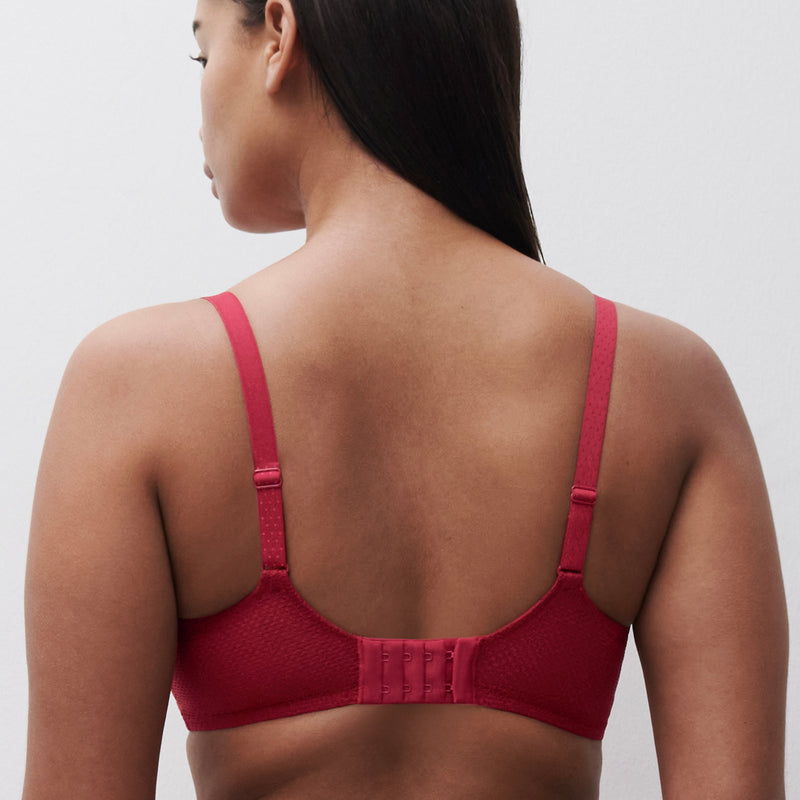 Fleurs Balconette Bra - Candy Apple