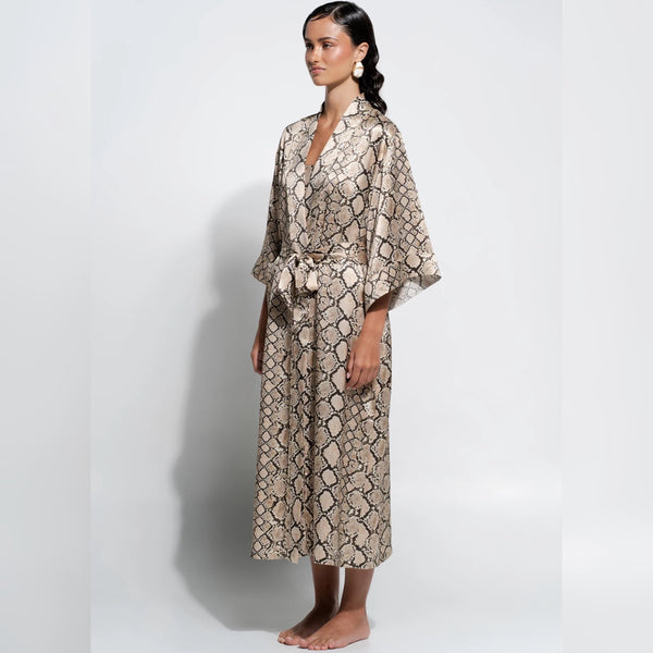 Silk Robe - Python Print