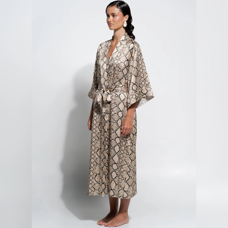 Silk Robe - Python Print