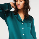 Fine Finishes Silk Pyjama - Emerald