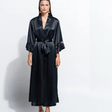 Gigi Long Robe - Black