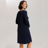 Cotton Silk Nightdress - Navy