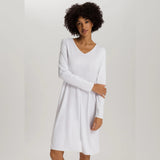 Cotton Silk Nightdress - White