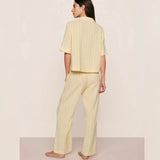 Nautico Relaxed S/S & Pant PJ - Sunbeam/Ivory Stripe