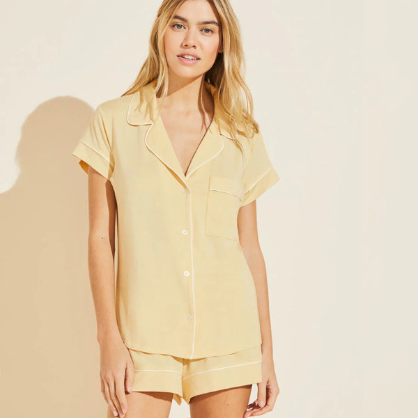 Gisele Relaxed Short PJ Set - Sunrise/Ivory