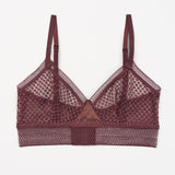 Bella Soft Cup Triangle Bra - Merlot