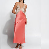 Sadie Slip - Coral/Almond