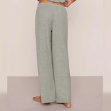 Dream Rib Wide Leg Pant - Dark Heather Grey
