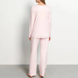 Cotton Silk L/S Pyjamas - Honeydew