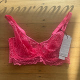 Cassiopee Seamless Plunge UW Bra - Electric Pink