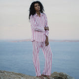 Bently PJ Set -Coral Stripe