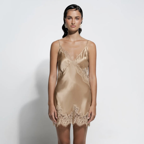 Aurielle Chemise - Gilded Gold
