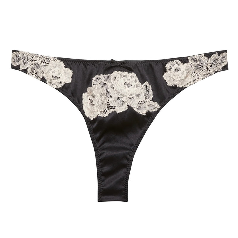 Juliet Silk and Lace Thong