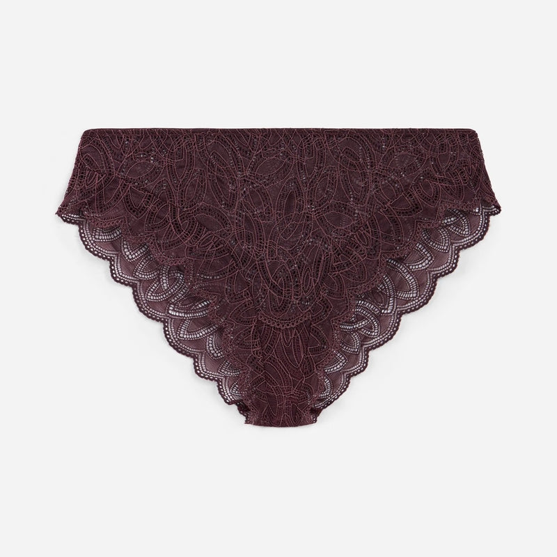 Dahlia Brief - Cherry Lacquer
