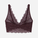 Dahlia Soft Plunge Bra - Cherry Lacquer