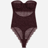 Dahlia U/W Strapless Bodysuit - Cherry Lacquer