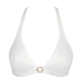 Taleah Padded Triangle Bikini Top - Elfin White