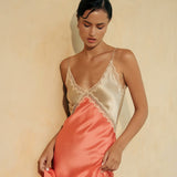Sadie Slip - Coral/Almond