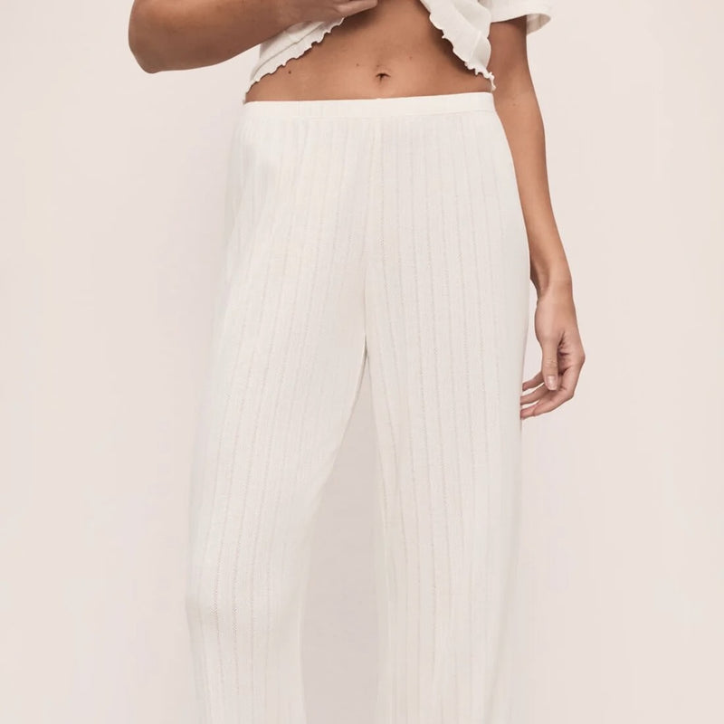 Pointelle Pant - Ivory
