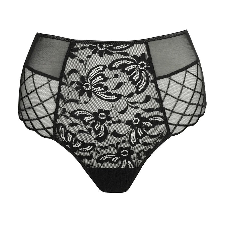 Aven High Waist Thong - Black