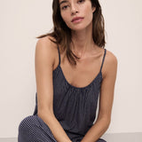 Gisele Printed Cami/Pant Set - Navy Stripe