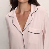 Gisele Long PJ Set - Sorbet Pink/Black