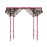 Etoile Embroidered Suspender - Pink Truffle