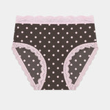 The High Rise Knicker - Neapolitan Polka Dot