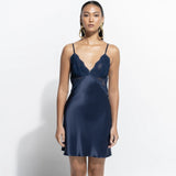 Isabelle Silk Chemise - Midnight