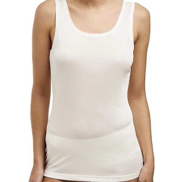 Silk Jersey Tank - Ivory