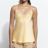 Silk and Lace Camisole - Buttercup