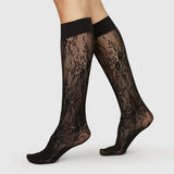 Rosa Lace Knee High - Black