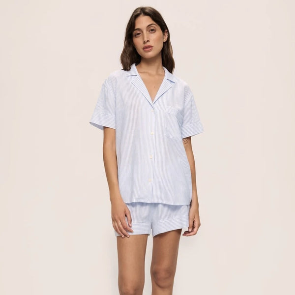 Nautico Shorty PJ Set - Blue/White Stripe