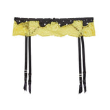 Juliet Silk and Lace Suspender - Polka Dot
