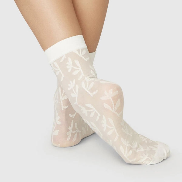 Flora Ankle Socks - Ivory